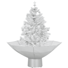 Snowing Christmas Tree With Umbrella Base White 2 Ft