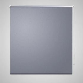 Roller Blind Blackout 23.6"x47.2" Gray