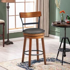 Set of 2 30.5 Inches Swivel Pub Height Dining Chair