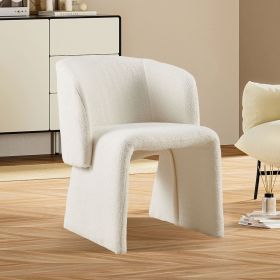 Modern Dining Chair Accent Chair White Single Sofa Chair