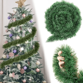 33Ft Christmas Twist Garland Artificial Vine Soft Greenery Xmas Tree Decor For Outdoor Indoor Home Wedding New Year Birthday Party Supplies