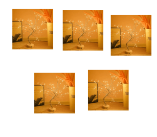 Led Copper Wire Light Bedroom Light (Option: Rice grains 5PCS)