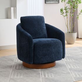 30.3"W Swivel Accent Barrel Chair and Comfy Round Accent Single Sofa Chair, 360 Degree Club Chair (Color: as Pic)