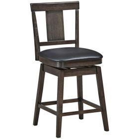 24/29 Inch 360 Degree Swivel Classic Wooden Counter Height Bar Stool (size: 24 inches)